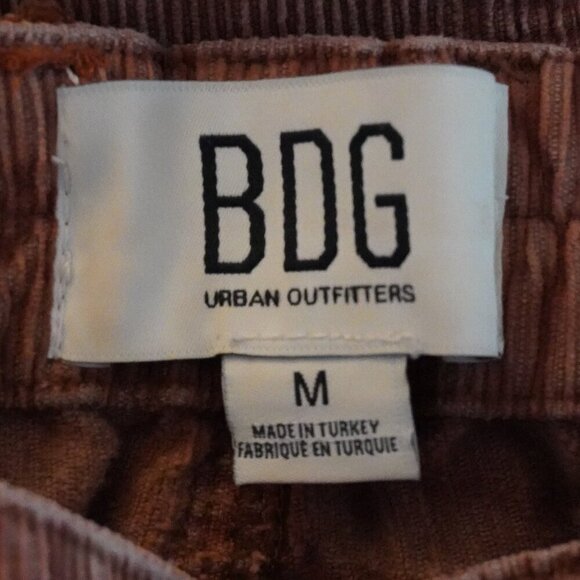 BDG, Urban Outfitters, Y2K Corduroy Wide Leg Cargo Pant, Rust Terracotta - Picture 5 of 6